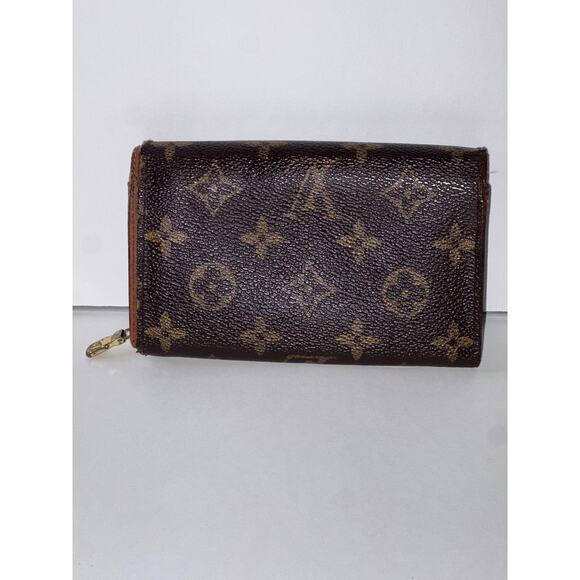 Louis Vuitton Monogram Porte Monnaie Tresor Wallet Authentic Vintage - Picture 2 of 16